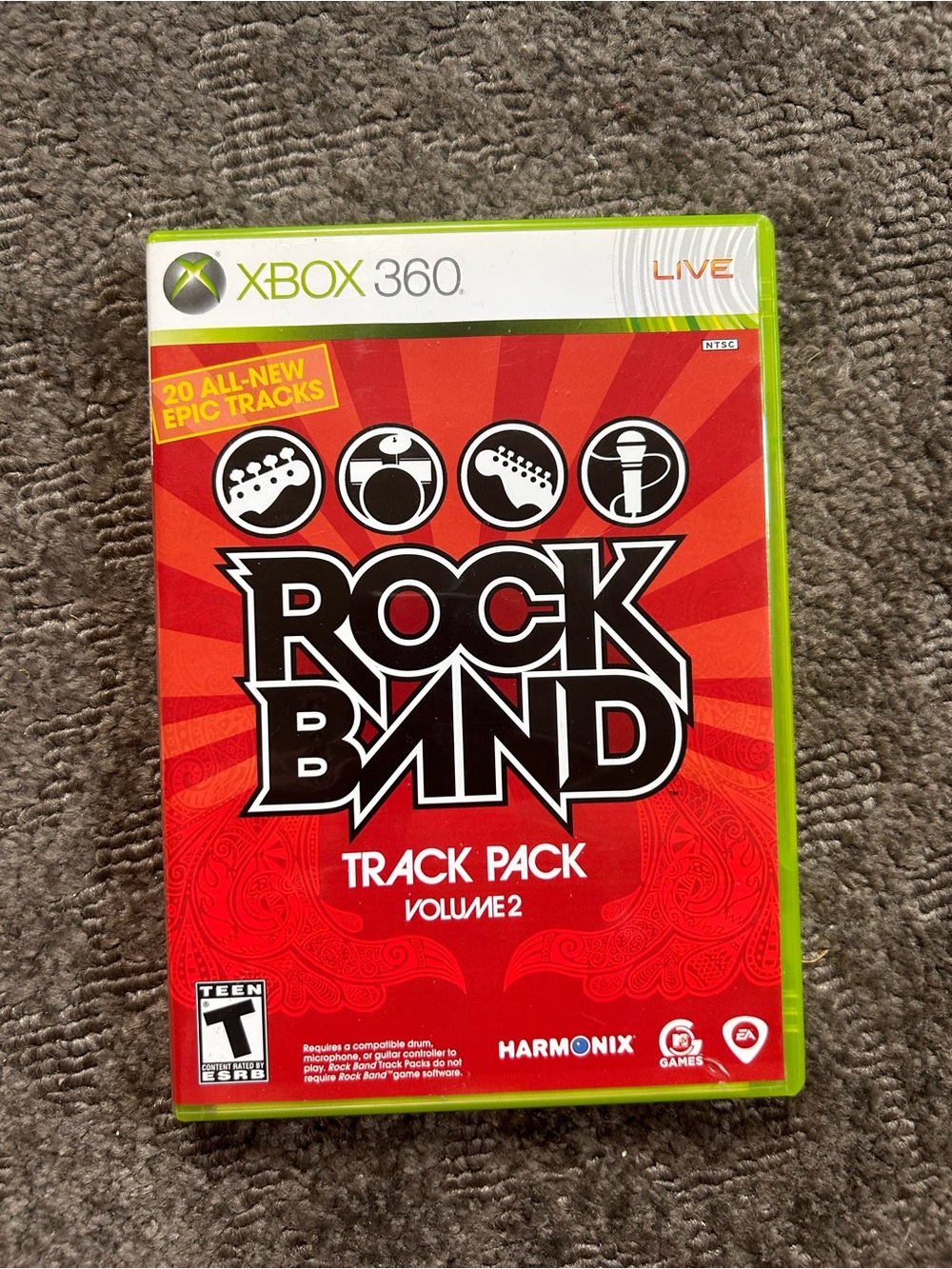 Microsoft Xbox 360 Rock Band Track Pack Volume 2 - Red & Lime